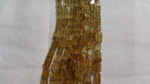 Grossural Garnet Smooth Rectangle Shape, Length 14" shaded strand