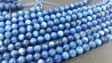 8mm Kyanite Round Beads, AAA Quality natural Kyanite in 40 Cm Length , Kyanite gemstone beads .