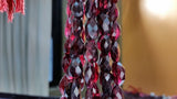 Garnet faceted Nugget shape graduated full cutting ,Approx 8-12X 12-16MM, Length of strand 16"