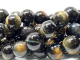 12mm Blue Tiger Eye Round Beads- AAA Quality- Wholesale Blue Tiger Eye Beads- Blue Tiger Eye Beads -40 cm Length