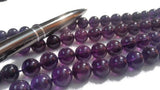 10MM Amethyst Round Beads , Length 40cm, Natural Amethyst Round .AAA Quality , Origin Africa.