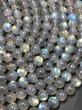 6MM Labradorite strand Round beads, Top Quality perfect round shape . Yellow and Blue Fire -length 15.5 Inch