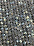 5.5-6MM Labradorite Round beads, Top Quality perfect round shape . Yellow and Blue Fire -
