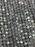 5.5-6MM Labradorite Round beads, Top Quality perfect round shape . Yellow and Blue Fire -
