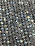 6mm Labradorite Round beads, Top Quality beads. Length 16"- Labradorite Blue Fire Beads- Perfect Round