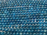 6MM Neon Apatite Smooth Round, Perfect Round Beads- 40 cm Length - Top Quality - 100% Natural Beads