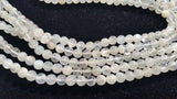 White Moonstone Round Beads 7mm , Length 15" good Quality