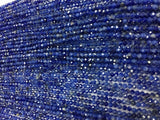 10 Strands Pack Sodalite faceted Round 2-2.5mm, Length 14" Micro faceted round beads. Top Quality faceted