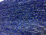 Sodalite faceted Round 2-2.5mm, Length 14" Micro faceted round beads. Top Quality faceted . Gemstone faceted beads