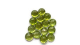 5mm Peridot Round Cut , Top Quality , Pack of 6 Pieces , loose Gemstone  , Gemstone cut stone