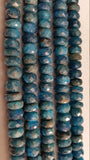 Neon Apatite faceted Rounde Beads 8mm Size- length 13.5 inch