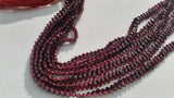 Garnet Double Drill Rice Shape , 2 side drill beads in top Quality