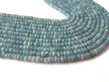 Blue Opal Faceted Rondelles 4-4.5mmmm size, Super Quality , Natural Blue Opal beads