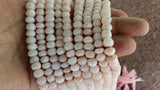 9mm Peruvian Pink Opal faceted Rondelles , Top quality beads , Length 13.5Inch , Pink Opal