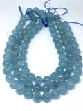 Aquamarine 14mm, Aquamarine Round AAA Quality Perfect Round Beads- Wholesale Price- Length 40 cm- Blue Aquamarine Beads- Aqua Round Beads