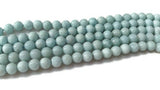 6MM Larimar Round Beads - Natural Larimar , AAA Quality Length 16" , Larimar Necklace