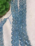 Blue Topaz 10M Round Beads- Top Quality, Length 40 cm,- 100% Natural Blue Topaz Beads- Blue Topaz Beads