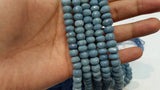 2 Strands- 8mm Peruvian blue opal faceted, size 8-9mm , very good quality ,14" length , beautiful quality beads