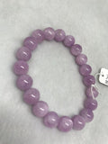 10MM Kunzite Bracelet , Beautiful Purple Bracelet, Natural Kunzite Round Beaded Bracelet ,weight 35gm Gemstone beads Code :-#6