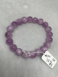 Kunzite Bracelet 10mm , Beautiful Purple Bracelet, Natural Kunzite Round Beaded Bracelet ,weight 35gm Gemstone beads Code :-#5