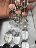 Extra Big Rock Crystal Nugget 22X30MM , Length in 16" natural clear crystal AAA quality nuggets.