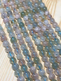 Aquamarine 6 mm Aquamarine & Morganite Smooth Round beads, AA Quality 40 cm Length - Aquamarine Round Beads- Morganite Round Beads