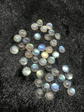 7MM Labradorite Round Cabs. Natural Blue Fire Cabs , Gemstone cabs pack of 10 pc , Gemstone cabs