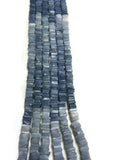 2 Strand Pack Blue Opal Shaded Smooth Heishi 4mm size ,beautiful quality , Full strand 15 Inch Length