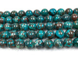 Chrysocolla 12MM  Natural chrysocolla Round Beads, Healing stone , Length 16" Gemstone beads . Perfect round with brown matrix