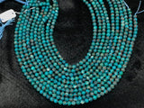 Chrysocolla 6MM Natural chrysocolla Round Beads, Healing stone , Length 16" Gemstone beads . Perfect round with brown matrix