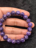 Charoite Bracelet 10 mm  - AAA Quality - Gemstone Beads - weight 67gm- Charoite Beads length 7.5 Inch Origin Russia- Charoite Round Bracelet