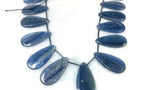 14X29mm Kyanite Smooth Pear Beads AAA Quality , Blue Kyanite top quality Rare Available- Kyanite Pear Beads, 16 Pieces