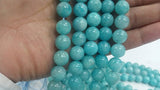 12mm Amazonite Round Beaded  . Length in 15.5 Inch Stretch , Amazonite Bracelet-  AAA quality Natural Amazonite beads