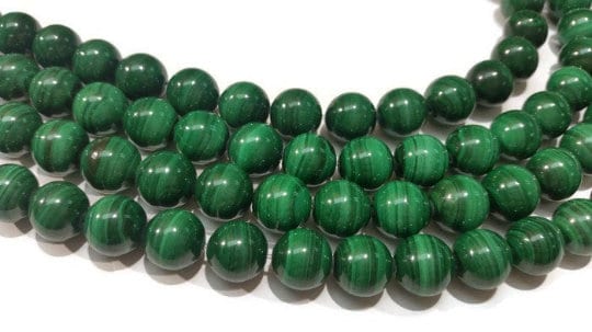 6mm Malachite Round Beads , Length of strand 15.5 