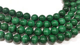6mm Malachite Round Beads , Length of strand 15.5 " top Quality