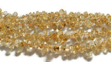 Citrine Smooth Drop Shape , Size 4X7 MM Length 15"