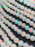 Ethiopian Opal Round 3-6M Beads,16 Inches Strand,Superb Quality,Natural Ethiopian Opal round beads ,code #13 Precious gemstone, lots of fire