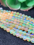 Ethiopian Opal Round 2.5-6M Beads,16 Inches Strand, Natural Ethiopian Opal round beads , code #9 Precious gemstone, lots of fire