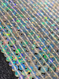 Ethiopian Opal Round 2-6M Beads,16 Inches Strand,Superb Quality,Natural Ethiopian Opal round beads , code #6 Precious gemstone, lots of fire