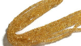 Citrine  Button Beads 4MM , Natural citrine from Brazil . Citrine smooth shape.