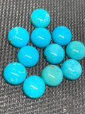 12 mm Natural Turquoise Cabs- Quality AAA- gemstone cabs Pack of 1 pc 100% natural turquoise- Turquoise Round Cabochon