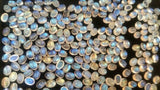 5X7MM Oval Rainbow Moonstone Smooth Cabs, Pack of 10 Pc. Good Quality Cabochons Code AAA50