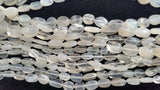 2 Strand Pack , White moonstone Smooth Oval 8X11 MM , Moonstone oval shape . Length 14" , Origin India