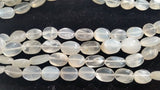 2 Strand Pack , White moonstone Smooth Oval 8X11 MM , Moonstone oval shape . Length 14" , Origin India