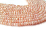 5 Strand Pack Pink Opal Faceted Rondelles 4-4.5MM  size, Super Quality , Natural Pink Opal beads  ,length 13.5"