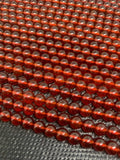 6MM Hessonite Garnet Round Beads- Top Quality Beads- Length 40 cm- AAA Quality-  Hessonite Garnet Round.