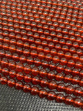 8MM Hessonite Garnet Round Beads- Top Quality Beads- Length 20 cm- AAA Quality - Half strand