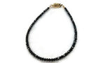 Black Diamond Faceted, Diamond Beads AAA Quality, Good Shining , Length 7" Small size diamond 2-2.5mm , Diamond Bracelet