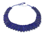 Lapis Necklace -CODE #22 -Lapis Square Shape Necklace- Lapis Fancy Necklace - Fancy Jewelry - Super Quality - Lapis Lazuli Necklace
