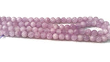 8 MM Kunzite Round Beads, AAA Quality, Length 40cm -Natural Kunzite Beads-Purple Color origin brazil